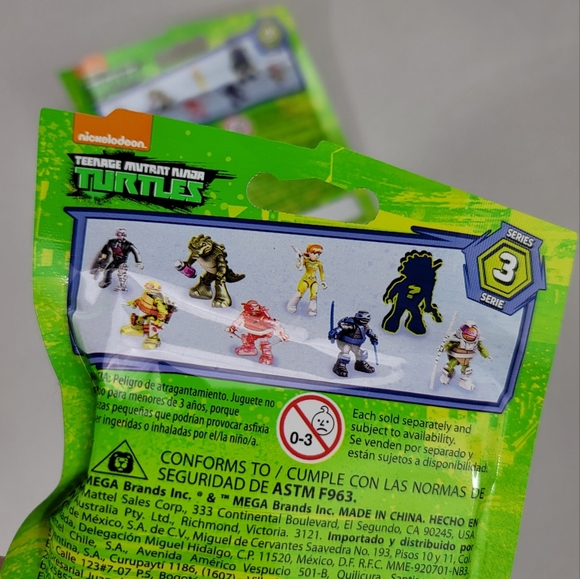 (2) Mega Bloks Teenage Mutant Ninja Turtles Blind Bag - Series 3 - Picture 6 of 8